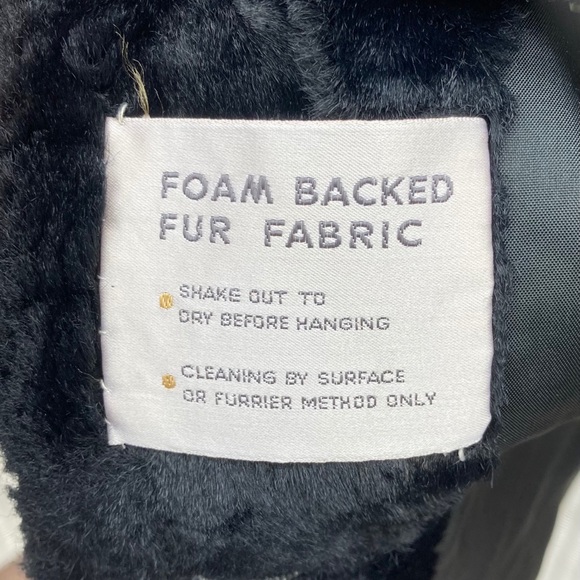 Vintage faux fur double breasted coat - Picture 5 of 5